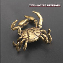 Load image into Gallery viewer, Vintage Brass Crab Animal Statue