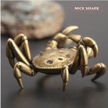 Load image into Gallery viewer, Vintage Brass Crab Animal Statue