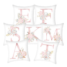 Load image into Gallery viewer, Pink Letter Decorative Pillow Cushion Covers