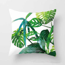 Load image into Gallery viewer, Tropical Leaf Cactus Cushion Cover