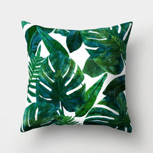 Load image into Gallery viewer, Tropical Leaf Cactus Cushion Cover