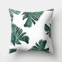 Load image into Gallery viewer, Tropical Leaf Cactus Cushion Cover