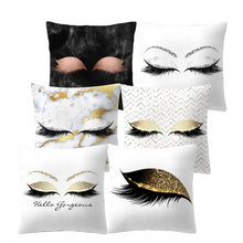 Load image into Gallery viewer, Marble Eye Lash Pillow Cover