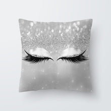 Load image into Gallery viewer, Marble Eye Lash Pillow Cover