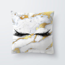Load image into Gallery viewer, Marble Eye Lash Pillow Cover