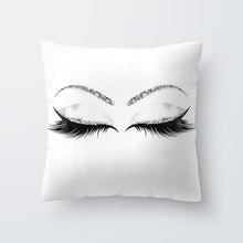 Load image into Gallery viewer, Marble Eye Lash Pillow Cover