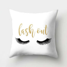 Load image into Gallery viewer, Marble Eye Lash Pillow Cover