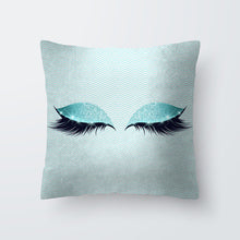 Load image into Gallery viewer, Marble Eye Lash Pillow Cover