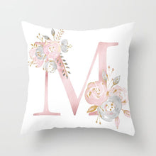Load image into Gallery viewer, Pink Letter Decorative Pillow Cushion Covers