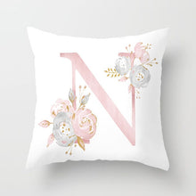 Load image into Gallery viewer, Pink Letter Decorative Pillow Cushion Covers