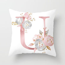 Load image into Gallery viewer, Pink Letter Decorative Pillow Cushion Covers