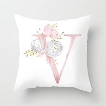 Load image into Gallery viewer, Pink Letter Decorative Pillow Cushion Covers