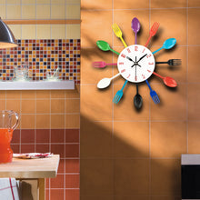 Load image into Gallery viewer, Creative Spoon Fork Wall Clock