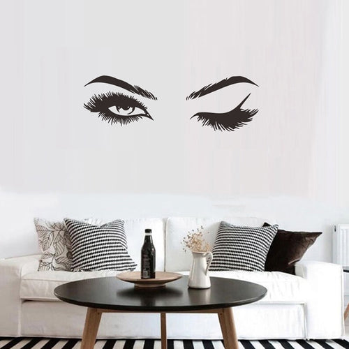 Pretty Eyelashes Wall Sticker