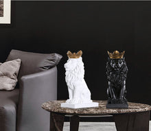 Load image into Gallery viewer, Crown Lion Statue