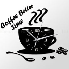 Load image into Gallery viewer, Coffee Time Cup Wall Clock