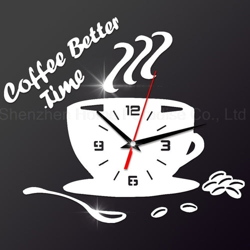 Coffee Time Cup Wall Clock