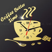 Load image into Gallery viewer, Coffee Time Cup Wall Clock
