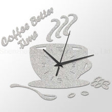 Load image into Gallery viewer, Coffee Time Cup Wall Clock