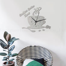 Load image into Gallery viewer, Coffee Time Cup Wall Clock