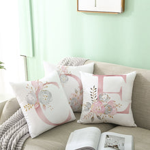 Load image into Gallery viewer, Pink Letter Decorative Pillow Cushion Covers