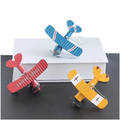 Iron Retro Airplane Figurine