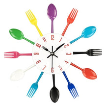 Load image into Gallery viewer, Creative Spoon Fork Wall Clock