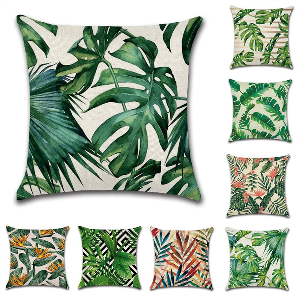 Tropical Plants Cushion Cover
