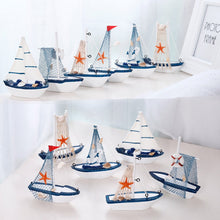 Load image into Gallery viewer, Creative Sailboat Decor Miniature
