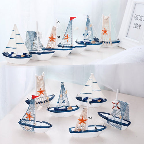 Creative Sailboat Decor Miniature