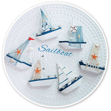 Load image into Gallery viewer, Creative Sailboat Decor Miniature