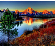 Load image into Gallery viewer, Modern Wall Art Landscape Acrylic Paint