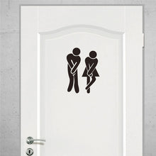 Load image into Gallery viewer, Toilet Entrance Sign Door Sticker