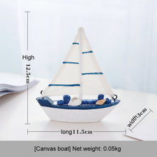 Load image into Gallery viewer, Creative Sailboat Decor Miniature