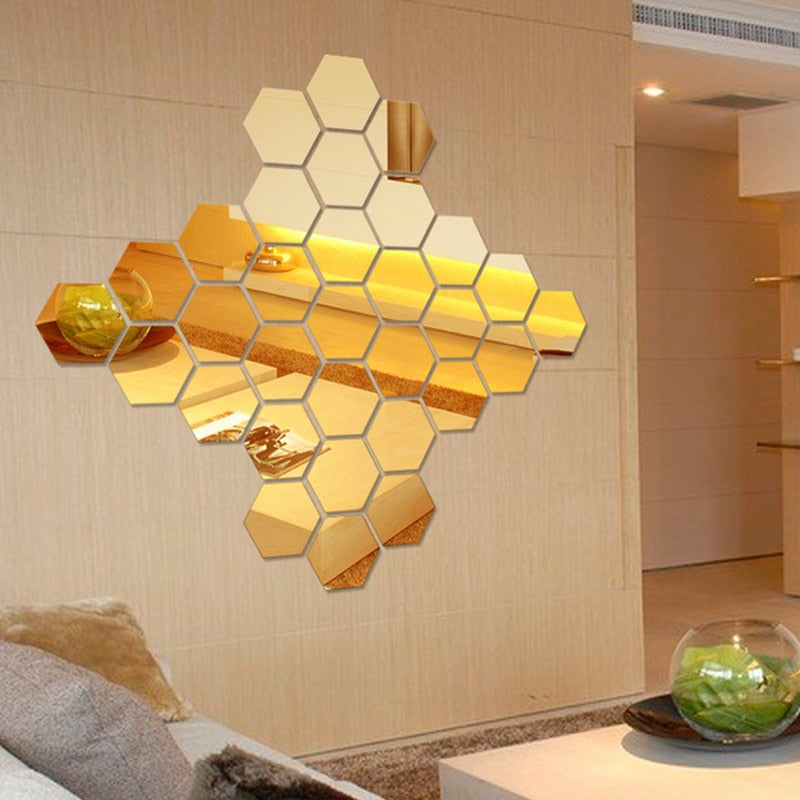 Hexagon Vinyl Removable Wall Sticker