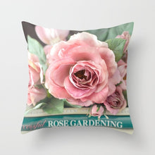 Load image into Gallery viewer, Rose Flower Throw Pillow Cover