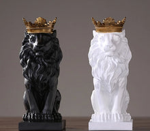 Load image into Gallery viewer, Crown Lion Statue