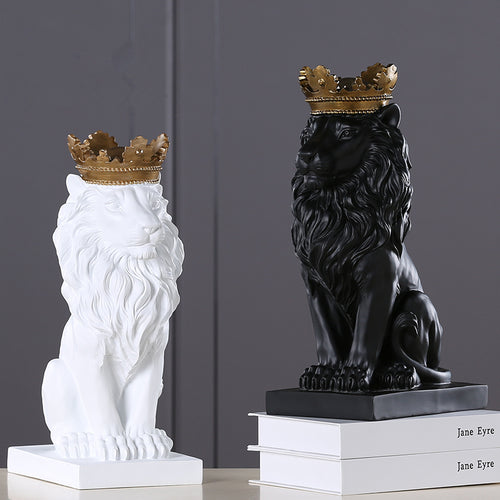 Crown Lion Statue