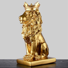 Load image into Gallery viewer, Crown Lion Statue