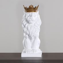 Load image into Gallery viewer, Crown Lion Statue