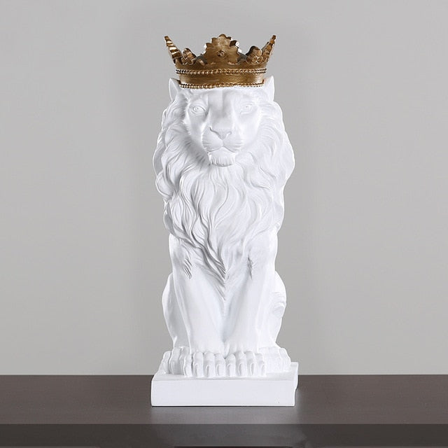 Crown Lion Statue