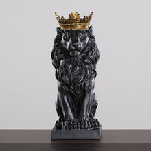 Load image into Gallery viewer, Crown Lion Statue
