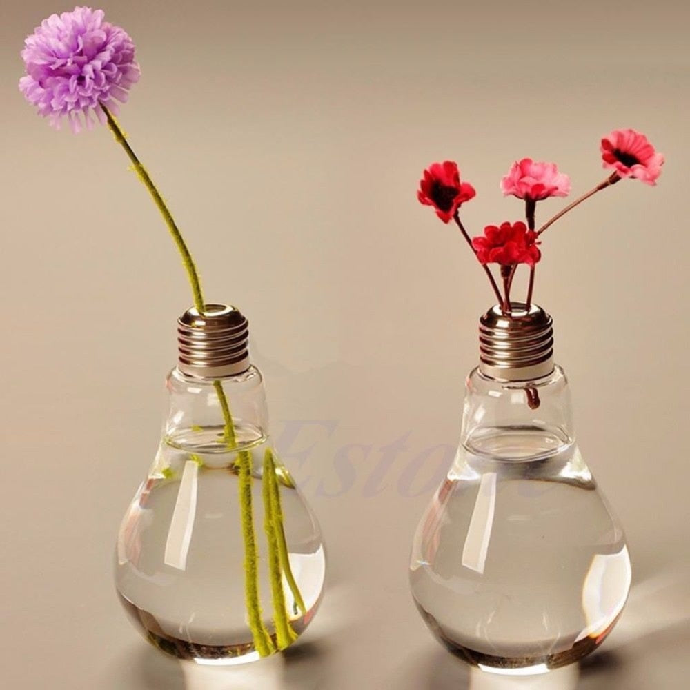 Bulb Glass Flower Vase