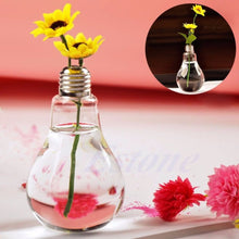 Load image into Gallery viewer, Bulb Glass Flower Vase